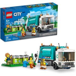 City Recycling Truck, Toy Vehicle Set with 3 Sorting Bins, Gift Idea for Kids